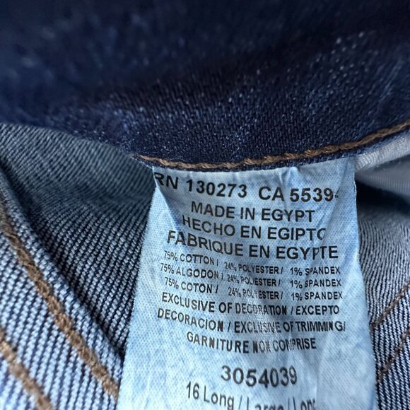 Lee Straight Leg Jeans Womens Size 16 Long Relaxed Fit Mid Rise Medium Wash Blue - Picture 6 of 12